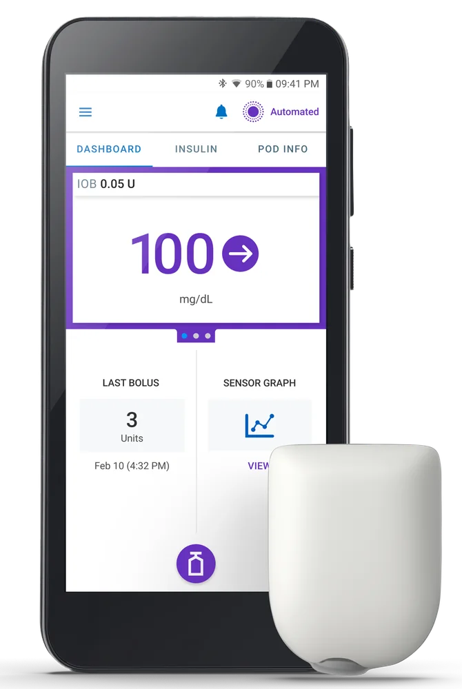 Omnipod 5 - Manufacturer product imagery; shown for product identification.