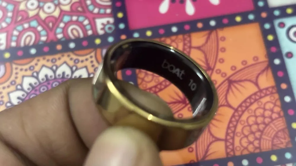 boAt Smart Ring Active Plus - Original physical-device photograph of boAt Smart Ring Active Plus. SmartWearGuide has not hands-on tested this model. Photo/source credit: The Times of India.