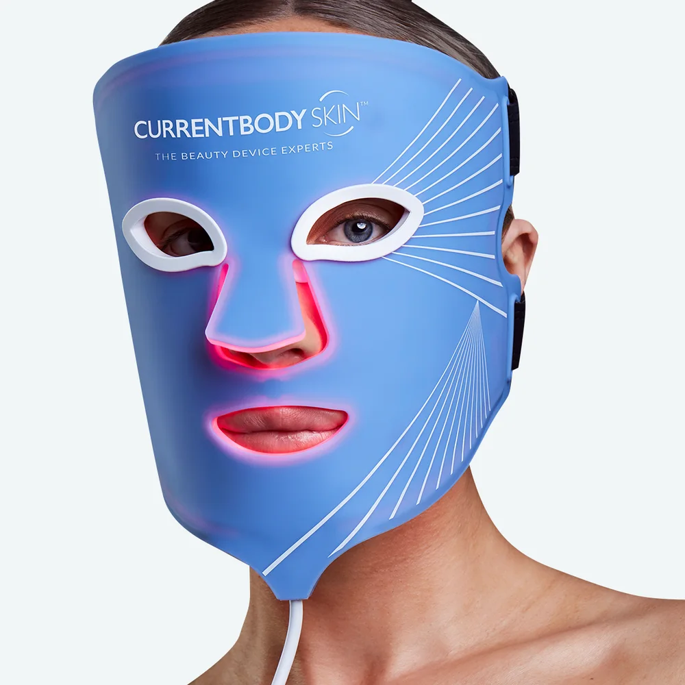 CurrentBody Blue Light LED face mask Series 2 - Manufacturer photograph of CurrentBody Blue Light LED face mask Series 2.