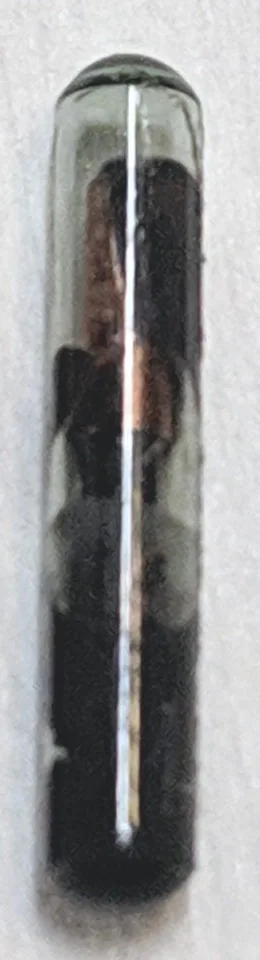 Dangerous Things xEM - Physical xEM glass capsule, centre of the maker comparison photograph.