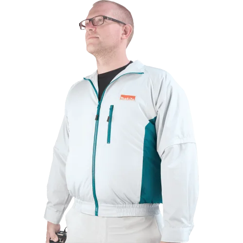Makita DFJ201 fan jacket - Manufacturer photograph of Makita DFJ201 fan jacket.