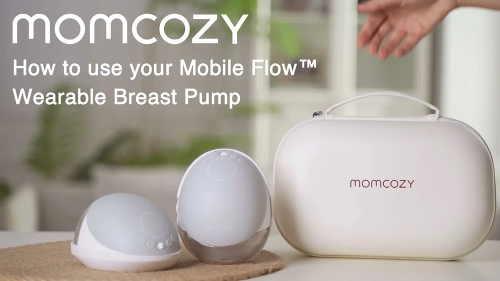 Momcozy M9 Mobile Flow - Photograph from Momcozy's official M9 first-use instructional video cover.