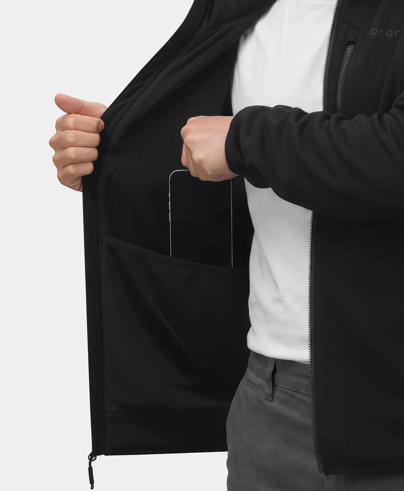 ORORO 5-zone tech fleece jacket - Manufacturer photograph of ORORO 5-zone tech fleece jacket.