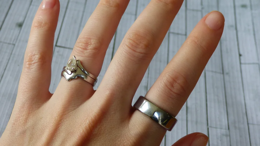 Oura Ring Gen2 - Original physical-device photograph of Oura Ring Gen2. SmartWearGuide has not hands-on tested this model. Photo/source credit: TechRadar / Future.