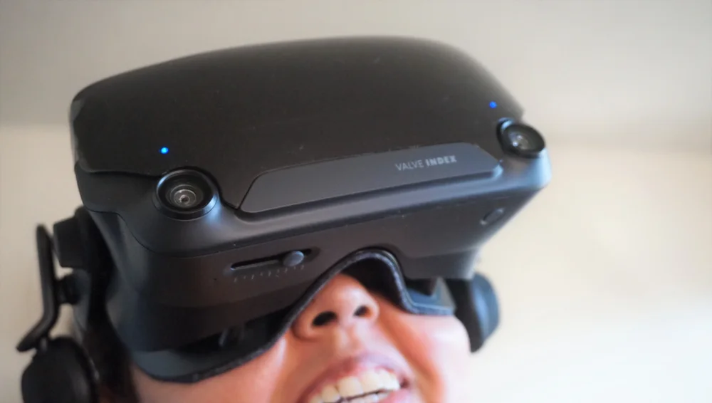 Valve Index - Valve Index worn during the original TechRadar review. Image credit: Future. SmartWearGuide has not hands-on tested this model. Photo/source credit: TechRadar / Future.